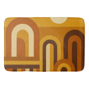 Sol & valv Mid Century Modern geometrisk design Badrumsmatta