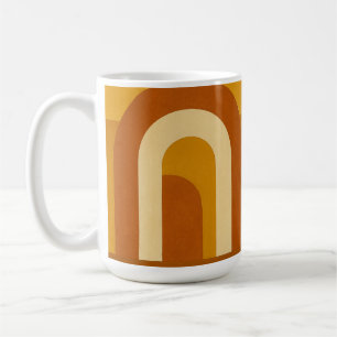 Sol & valv Mid Century Modern geometrisk design Kaffemugg
