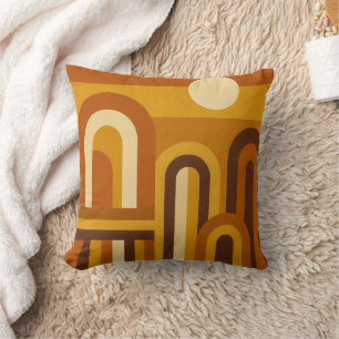 Sol & valv Mid Century Modern geometrisk design Kudde