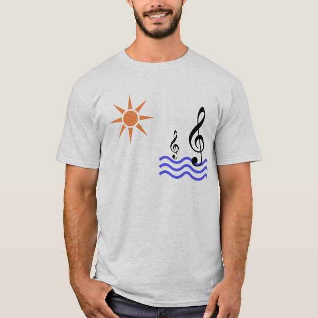 sol, vatten och not t shirt (Framsida)