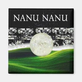 SOL vid MÅNE Magnet