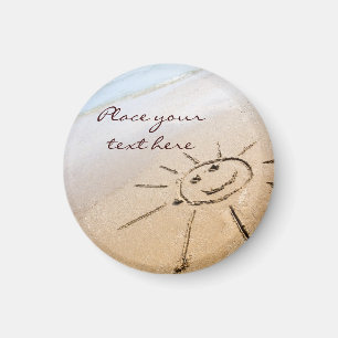 Sol vid stranden magnet