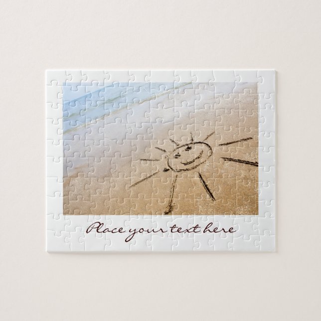 Sol vid stranden pussel (Horisontell)