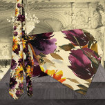 Sol & Vin Bröllop Light Guld Neck Tie Slips<br><div class="desc">En mousserande solblommor och bordeaux burgundy peonies vattencolor blommigt bröllop-hals med vattenfärgade blommigtar av peonier och solblommor i blomning med grön färg.</div>