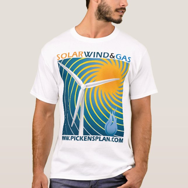 Sol- vind & gasar - manar Tshirt Tee Shirt (Framsida)