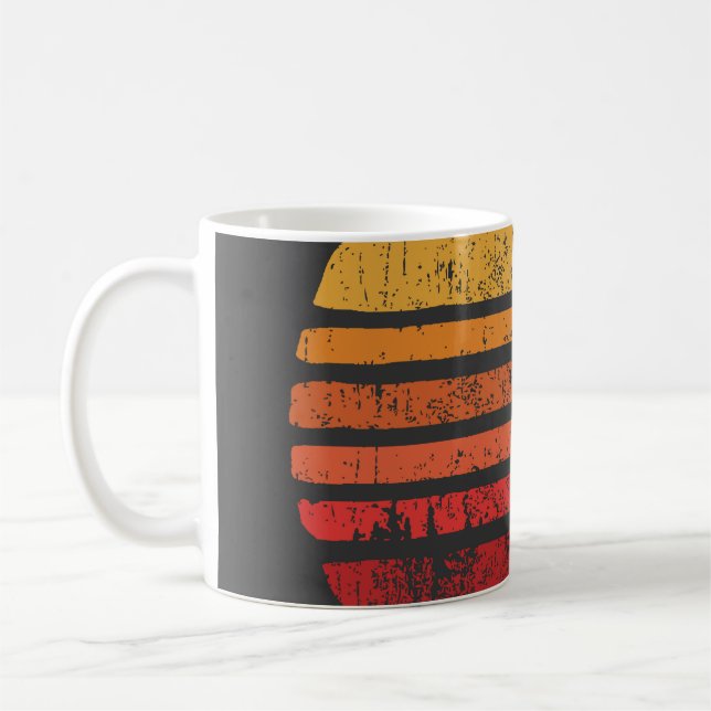 SOL Vintage Grunge Circle Illustrationsvintage, ci Kaffemugg (Vänster)