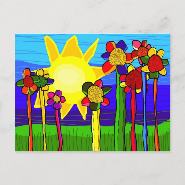 "sol" vykort (Framsida)