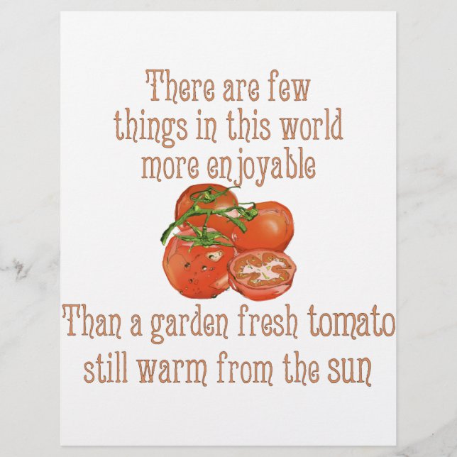 Sol Warmed Tomater Reklamblad (Framsidan)