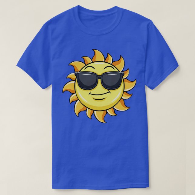 Sol Wearing Sunglasses Sommarbuss T Shirt (Design framsida)