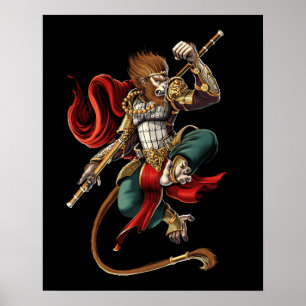 Sol Wukong Kinesiska Kung Poster