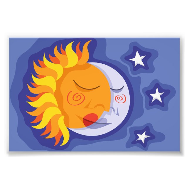 Sol y luna fototryck (Framsidan)