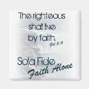 Sola Fide/ Faith Ensam Magnet
