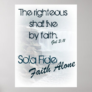Sola Fide/ Faith Ensam Poster