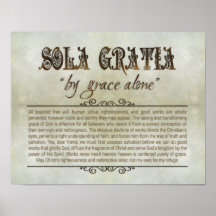 "SOLA GRATIA" 14x11 Poster (Arkivering, Matte)