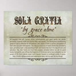 "SOLA GRATIA" 14x11 Poster (Arkivering, Matte)