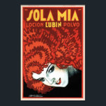 SOLA MIA Hair Shampoo Lotion and Vintage Art Deco Poster<br><div class="desc">Högupplöst reproduktion,  vassa toppen-utskrifter,  färg korrigerat för vibrant och skarpt färger och digitalt reparerat för tårar,  fläckar,  saknade inslag. Sola Mia Hair Shampoo Lotion Vintage Art Deco Poster.</div>