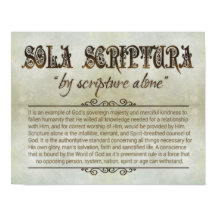 "SOLA SCRIPTURA" 14x11 Poster (Arkivering, Matte)