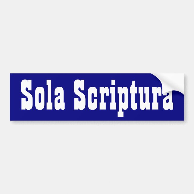 Sola Scriptura Bildekal (Framsidan)