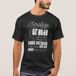 Sola Scriptura Protestant Christian Reformation 5 T Shirt