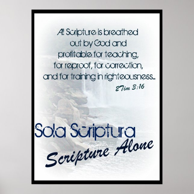 Sola Scriptura/ scripture ensam Poster (Framsidan)