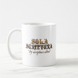 "SOLA SCRIPTURA" (w-/bibleversen) 11 uns Kaffemugg