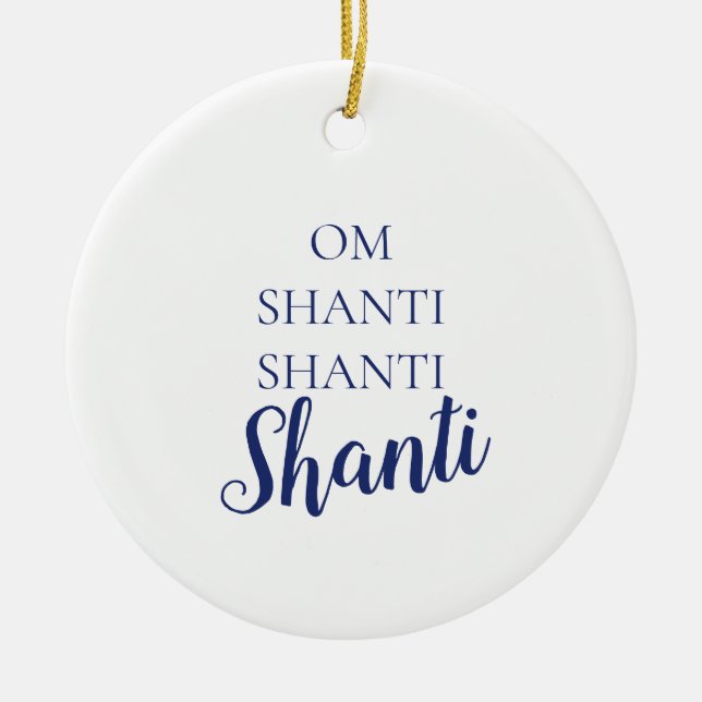 Solace Mind® OM Shanti Ornament (Framsidan)