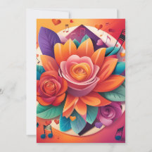 Solad Sergranatbröllopsinbjudan