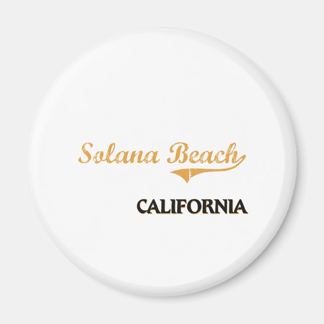 Solana Beach California Classic Magnet (Framsidan)
