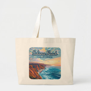 Solana Beach California San Diego Vintage Jumbo Tygkasse