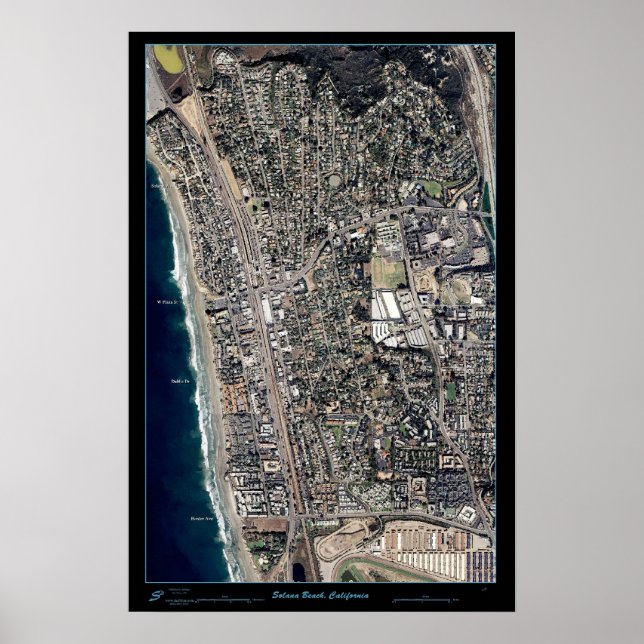 Solana Beach, Kalifornien poster utskrift (Framsidan)