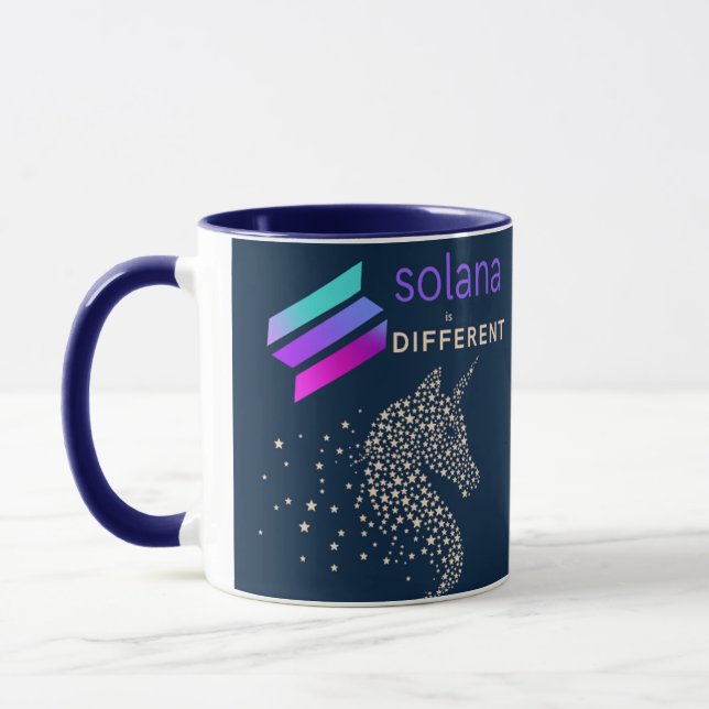 solana crypto kaffe mugg handelsgåva sol kopp (Vänster)