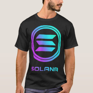 SOLANA Crypto SOL Coin Blockchain Decentraliserad  T Shirt