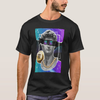 Solana Crypto Token Modern Art Statue Cryptocurren T Shirt