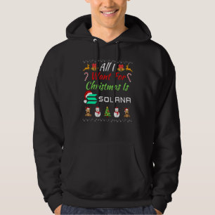 Solana Defi Hodl Solan vill bara ha jul Hoodie