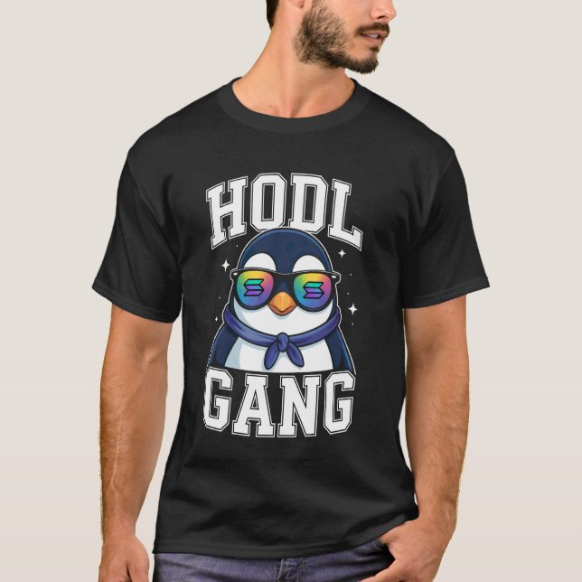 Solana HODL Pingvin T Shirt (Framsida)