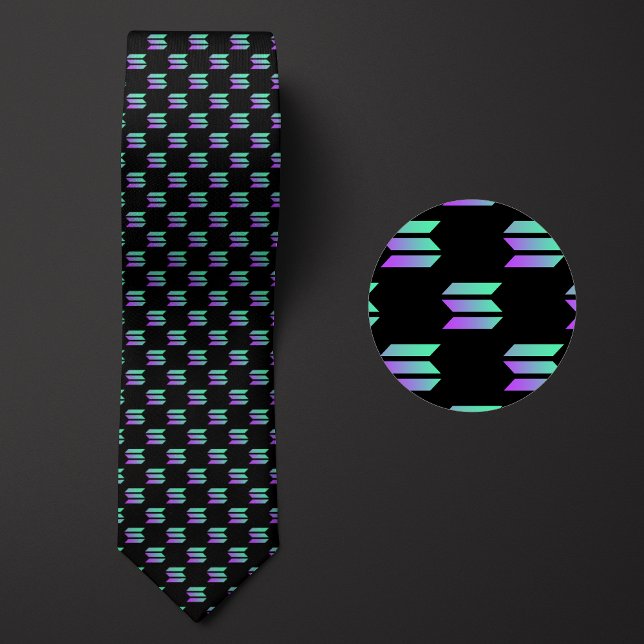 Solana Logotyp Cryptocurrency Mönster Slips (Skapare uppladdad)