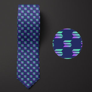 Solana Logotyp Cryptocurrency Mönster Slips