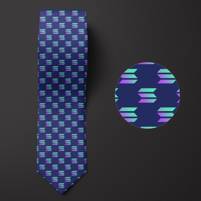 Solana Logotyp Cryptocurrency Mönster Slips (Skapare uppladdad)