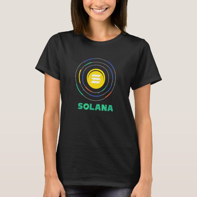 Solana Nft Digital Assets Sol Nft Cryptocu T Shirt (Framsida)