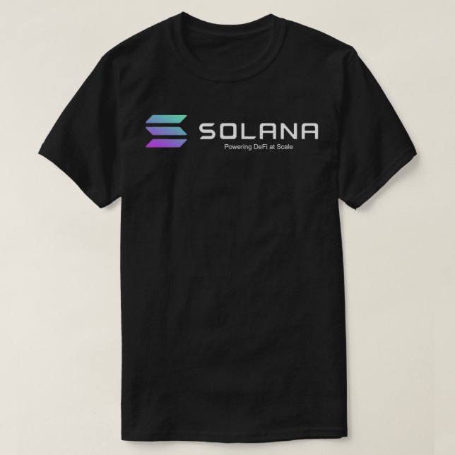 Solana Powering DeFi på  Crypto  T Shirt (Design framsida)