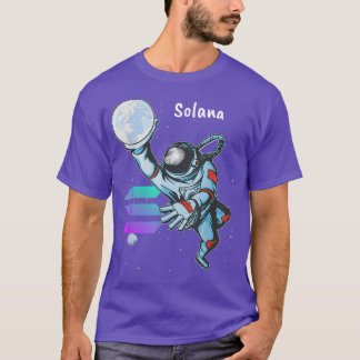 Solana SOL Space Man Astronaut Dunk Crypto Cryptoc T Shirt