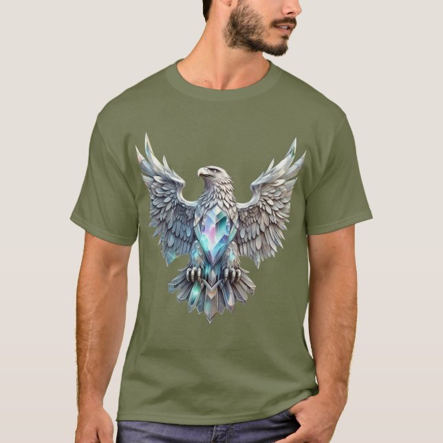 Solande Crystal Eagle - En transformationstecken T Shirt (Framsida)