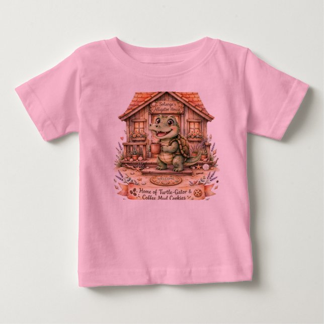 Solange Alligator House Turtle Kids T-Shirt (18–24 (Framsida)