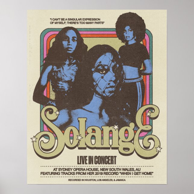 Solange Live i New South Wales, AU Poster (Framsidan)