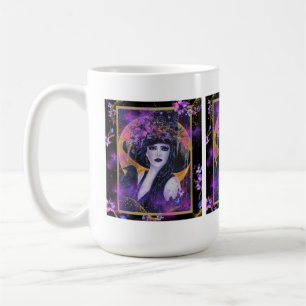 Solania Halloween Witch med Raven av Renee L Kaffemugg