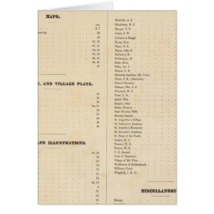 Solano County atlas karta Hälsningskort
