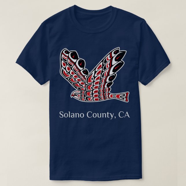 Solano County RedailHawk Native American Bird o T Shirt (Design framsida)