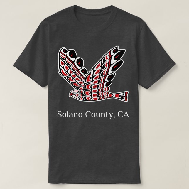 Solano County RedailHawk Native American Bird o T Shirt (Design framsida)