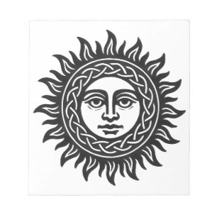 Solansikte sigill – Svarta solens emblem Anteckningsblock