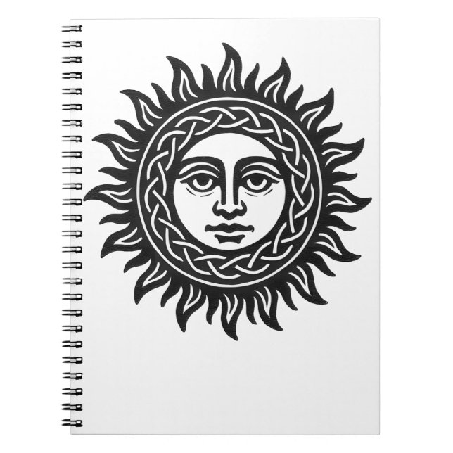 Solansikte sigill – Svarta solens emblem Anteckningsbok (Framsidan)